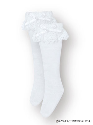 PNS Lolita High Socks (White x White), Azone, Accessories, 4580116047374